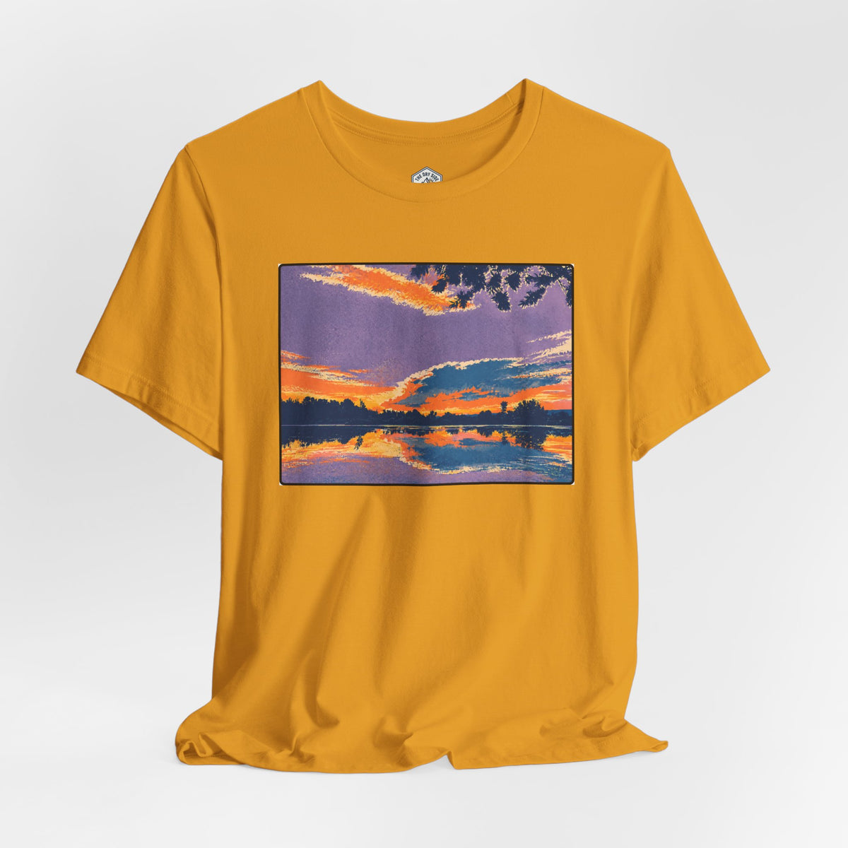 Retro Ellensburg Ringer Loop Sunset T-Shirt