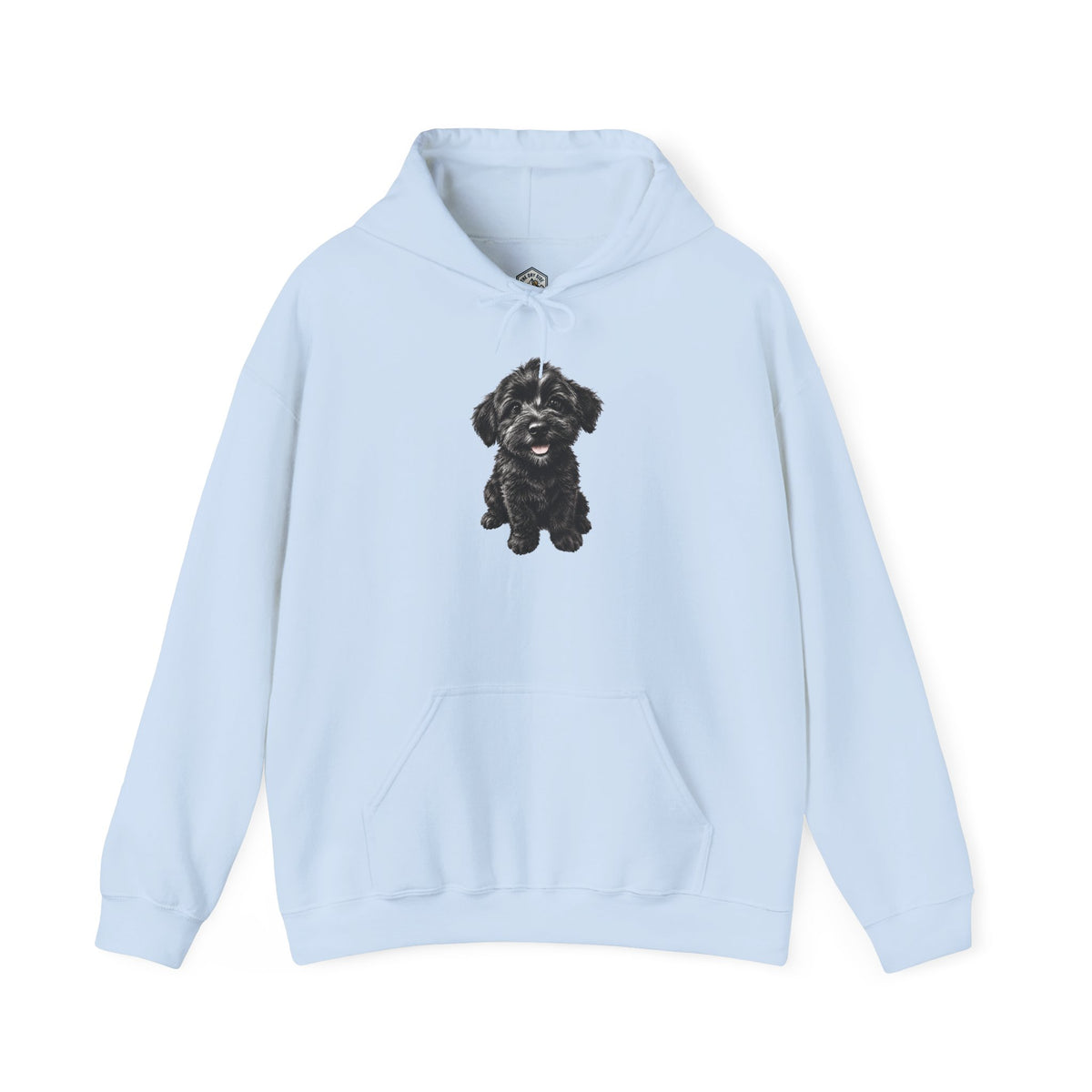 Sweat à capuche pour adorable chiot Schnoodle noir
