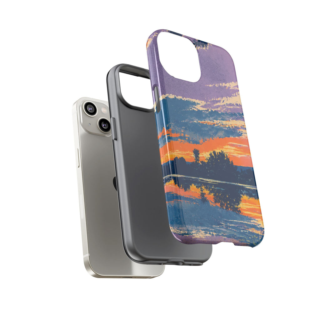 Sunset Lake Tough Phone Case