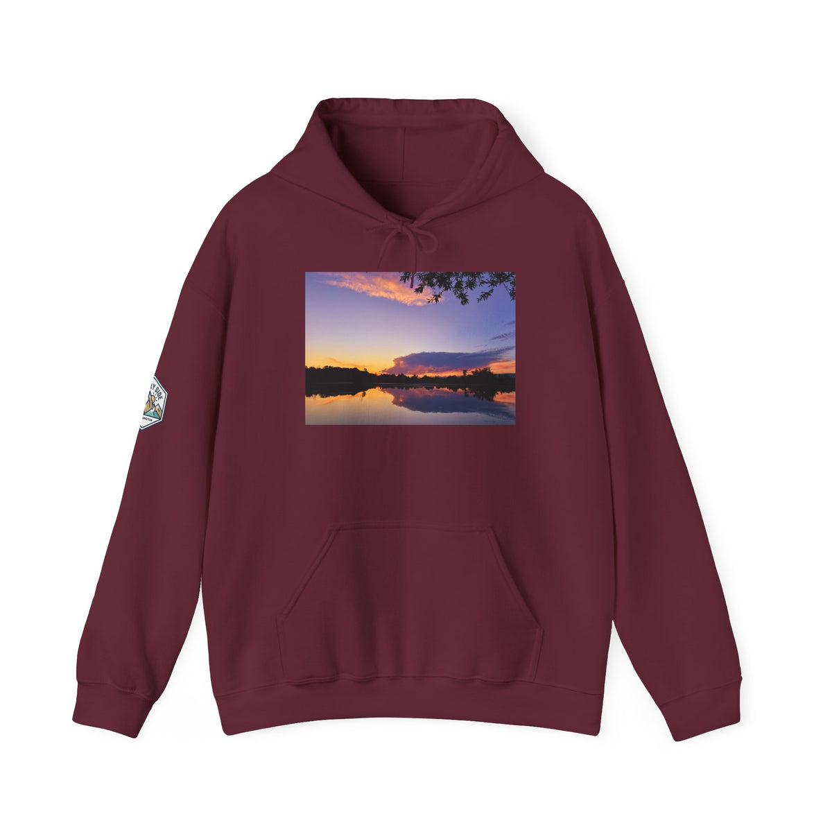 Ellensburg Sunset Fishing Pond Hoodie