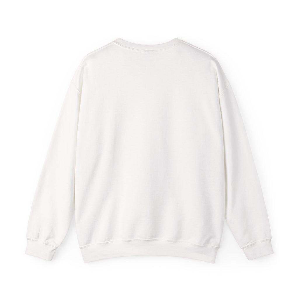 Sweat-shirt col rond minimaliste « Je ne suis ici que pour un alibi »