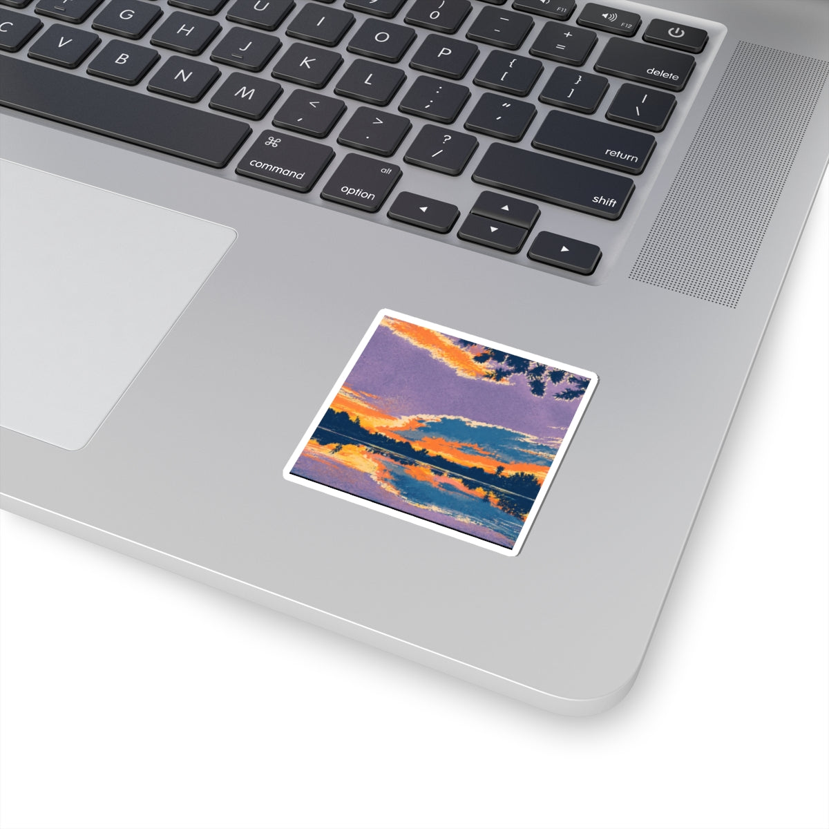 Ellensburg Ringer Loop Sunset Retro Kiss-Cut Sticker