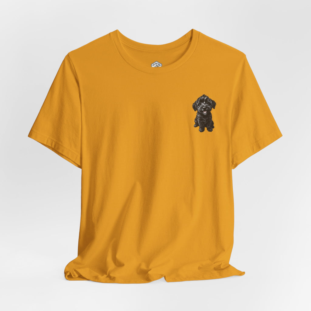 T-shirt avec un adorable chiot Schnoodle tout doux
