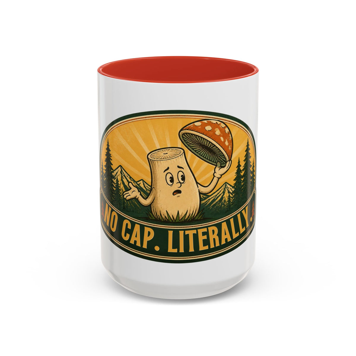 No Cap, Literally Mushroom Coffee Mug