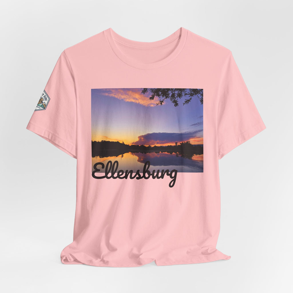 Ellensburg Sunset Lake Reflection Landscape T-Shirt