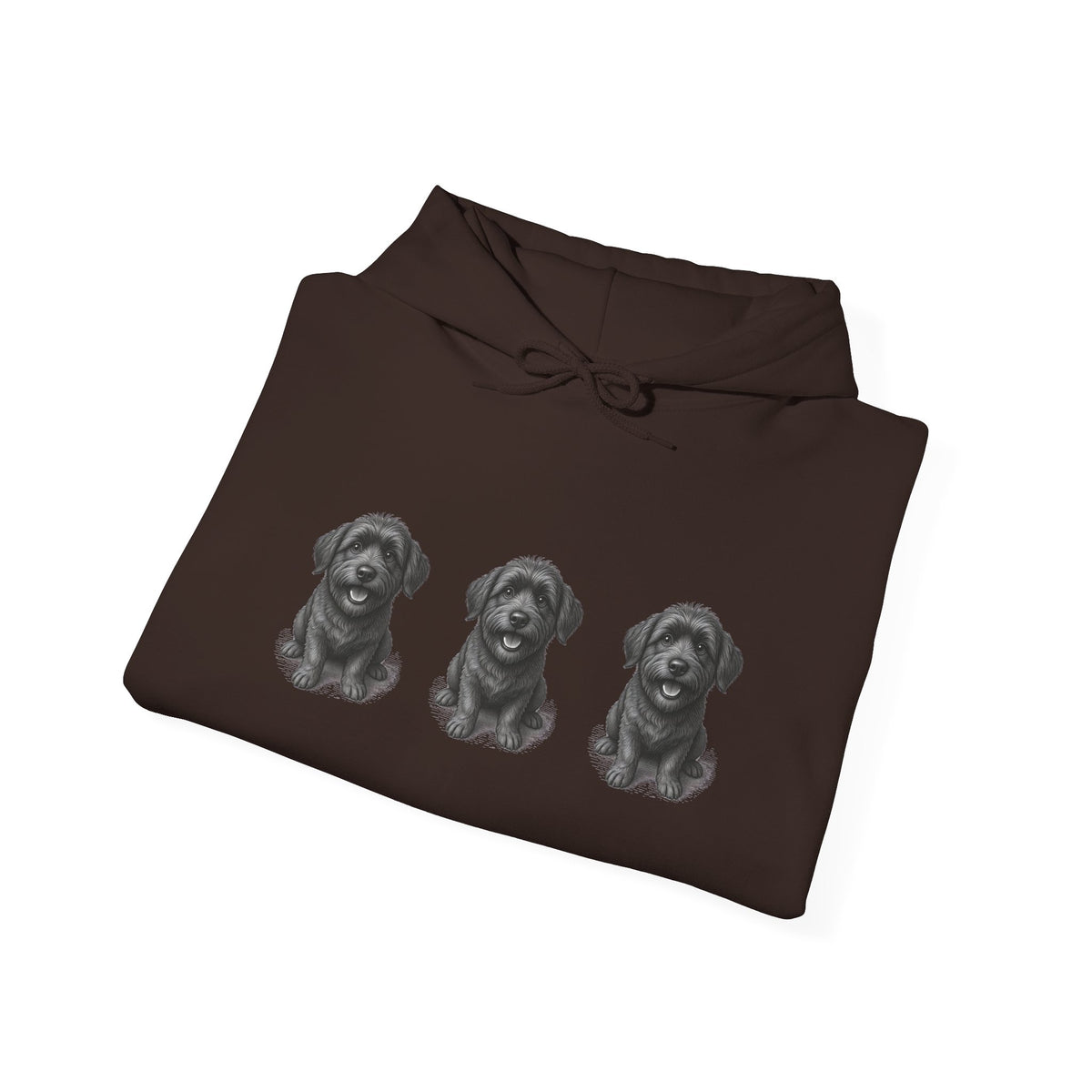 Three Schnoodle Puppies Hoodie