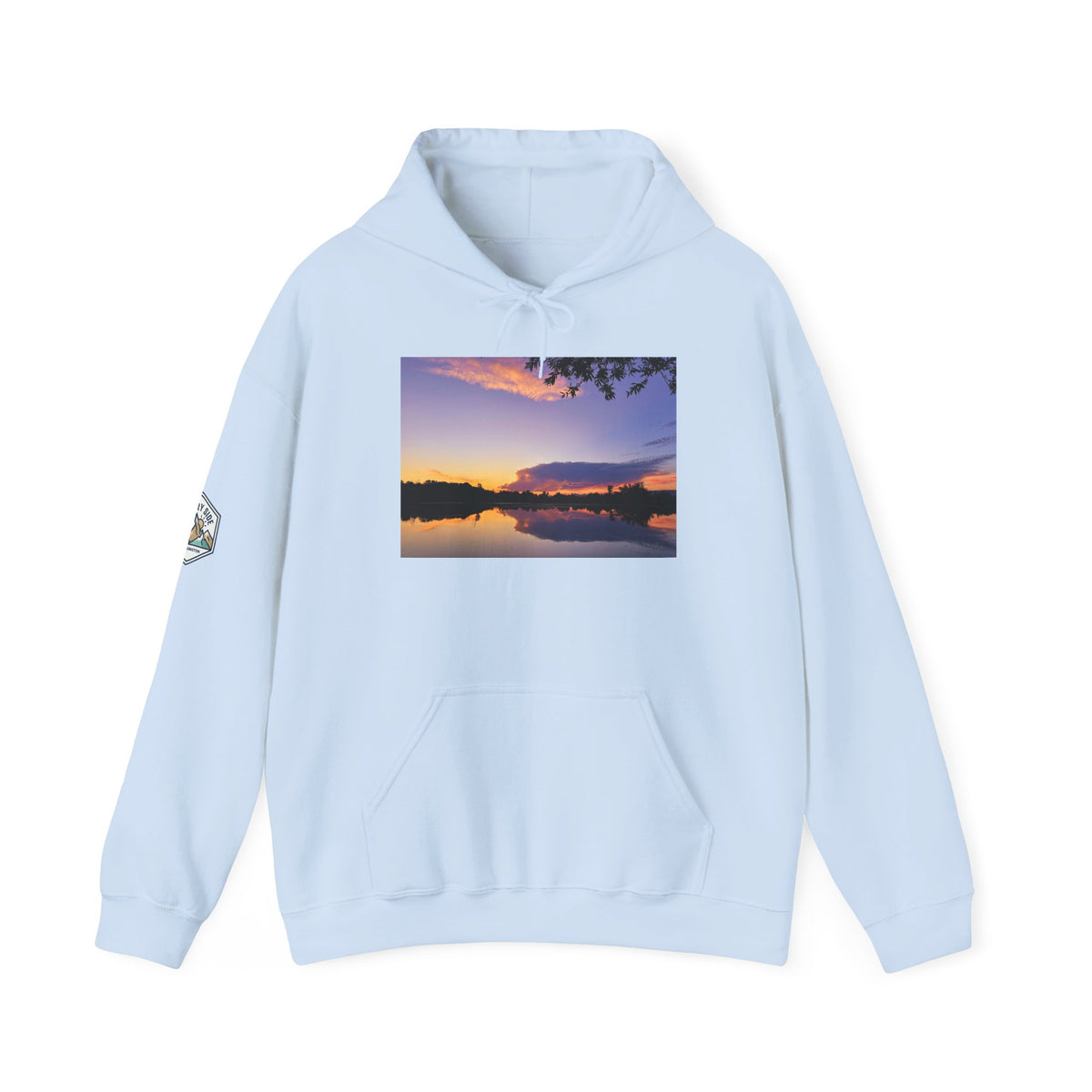 Ellensburg Sunset Fishing Pond Hoodie