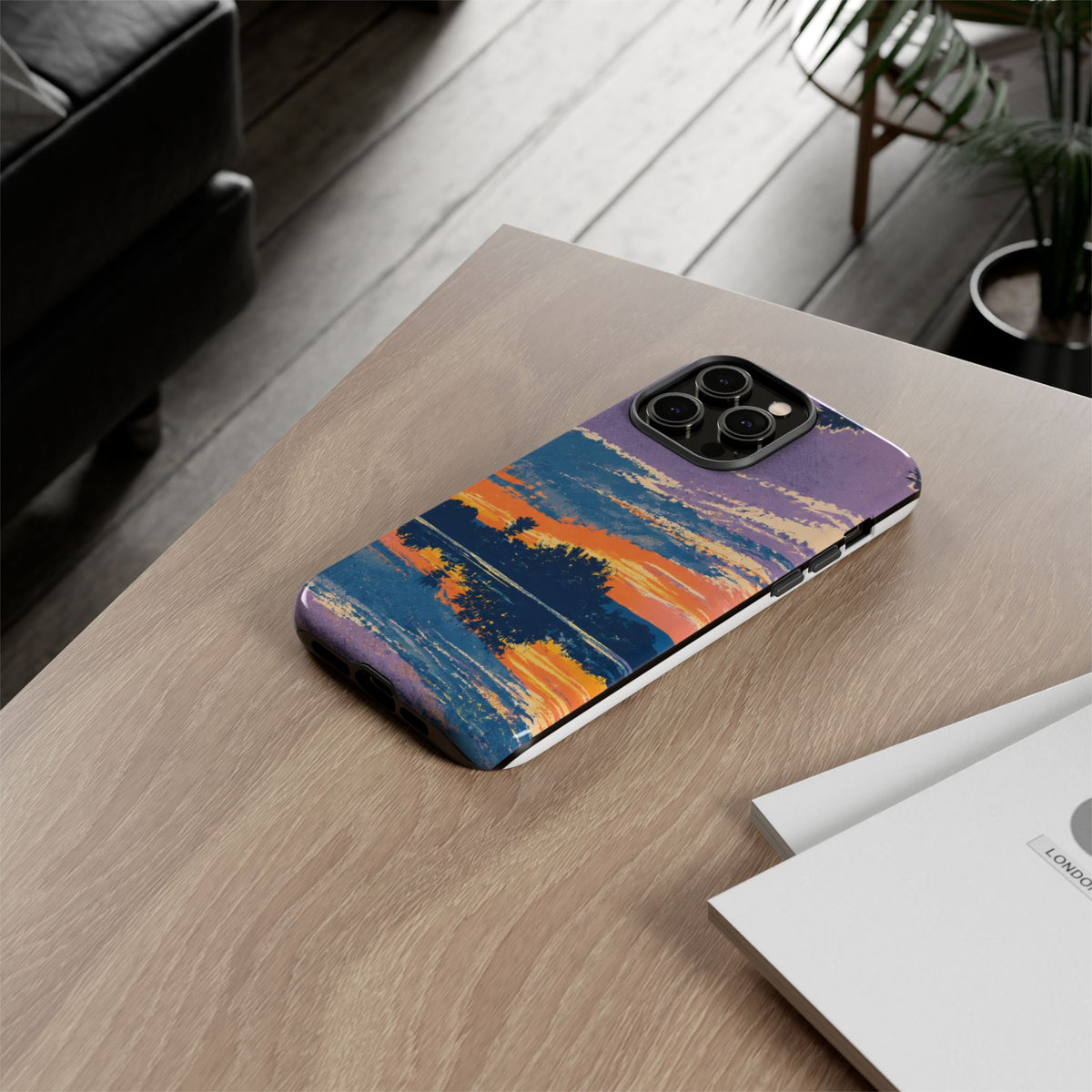 Sunset Lake Tough Phone Case