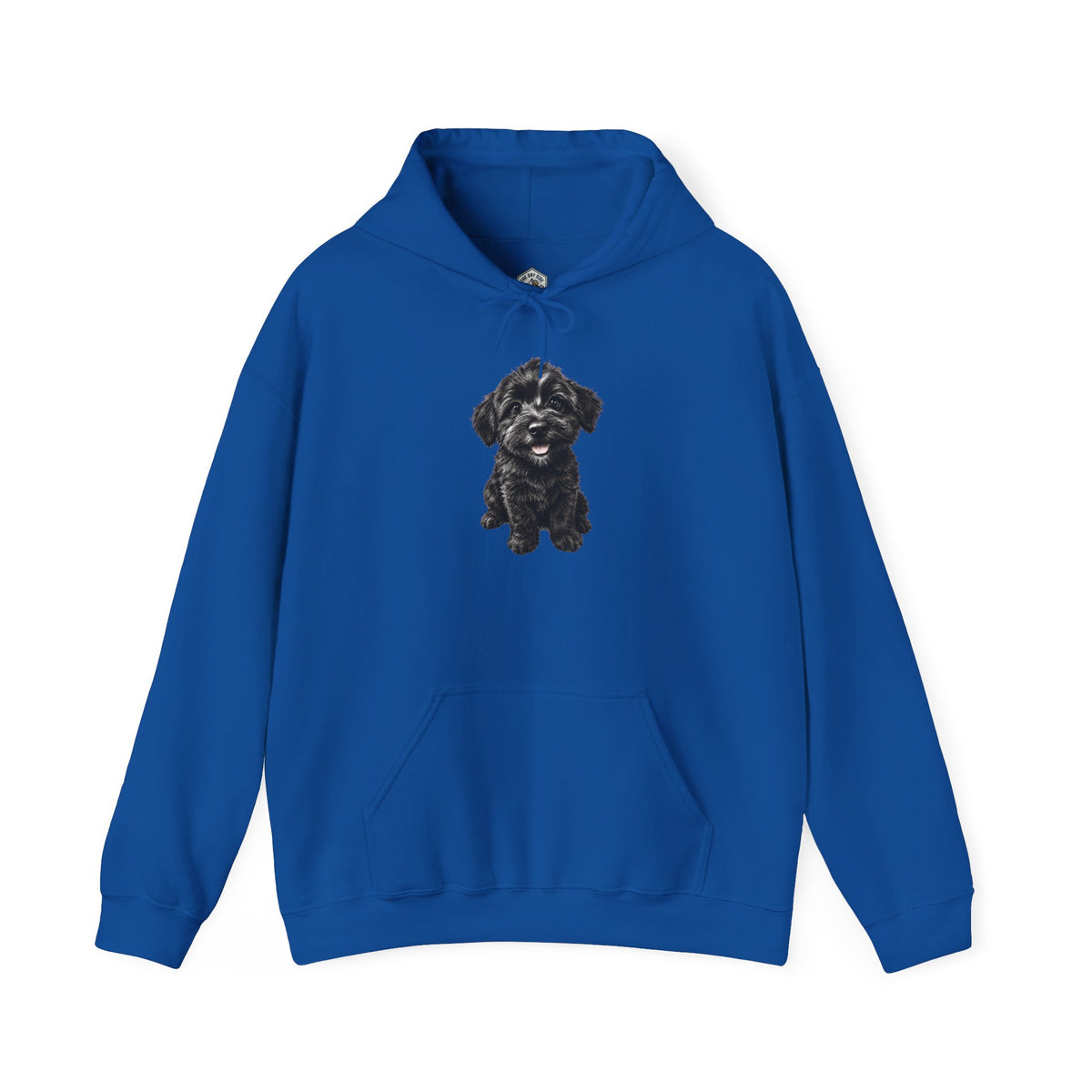 Sweat à capuche pour adorable chiot Schnoodle noir