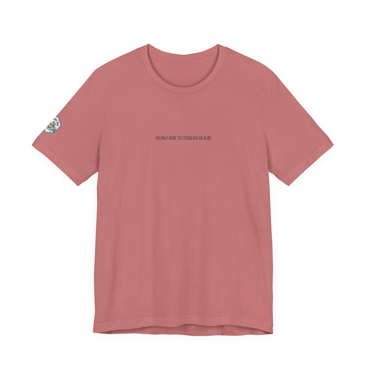 I Am Only Here for an Alibi Minimalist Graphic T-Shirt