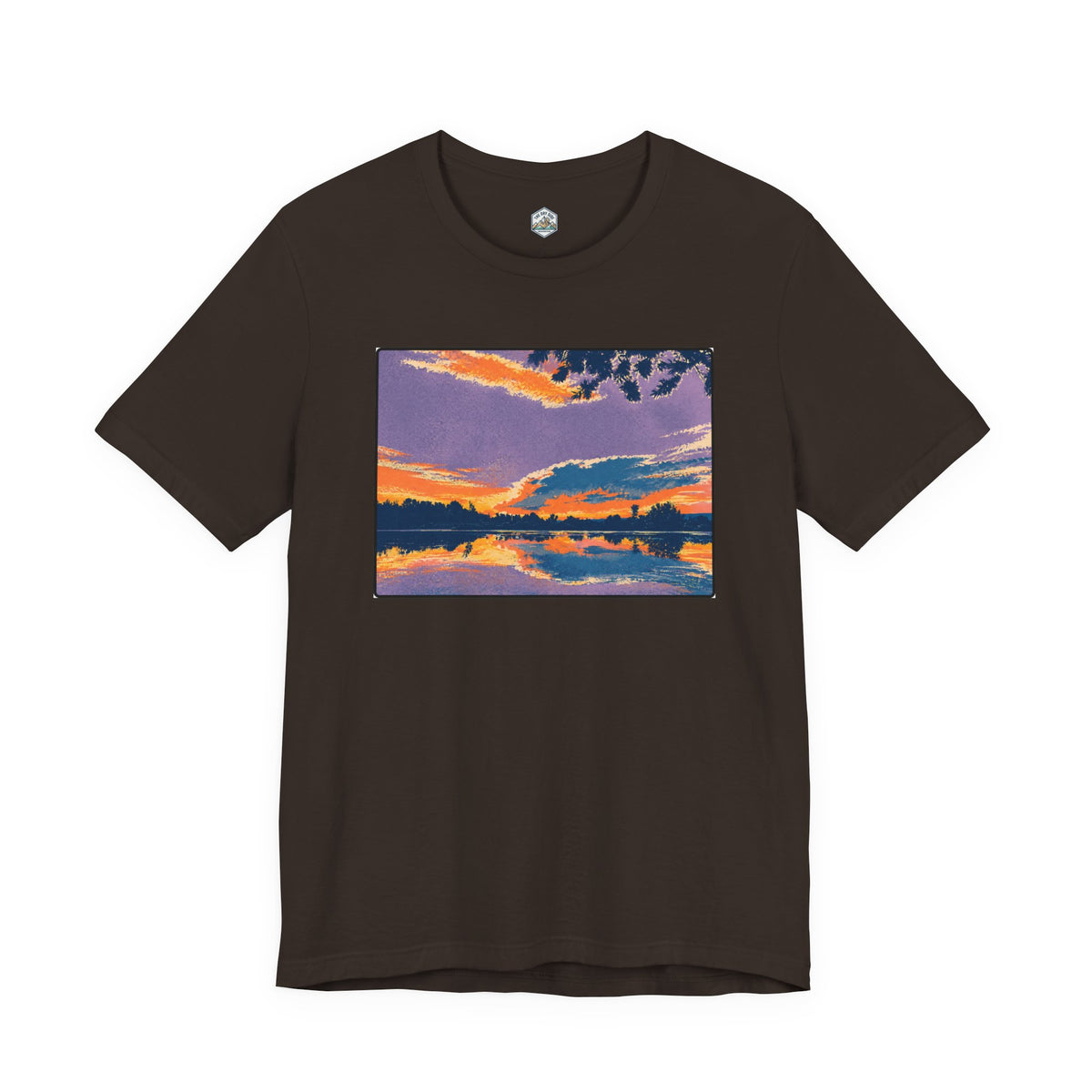 Retro Ellensburg Ringer Loop Sunset T-Shirt
