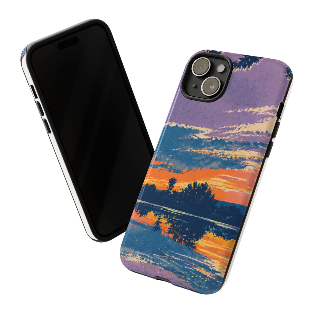 Sunset Lake Tough Phone Case