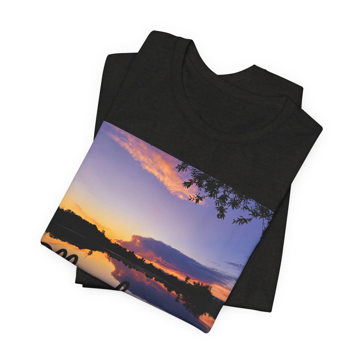 Ellensburg Sunset Lake Reflection Landscape T-Shirt