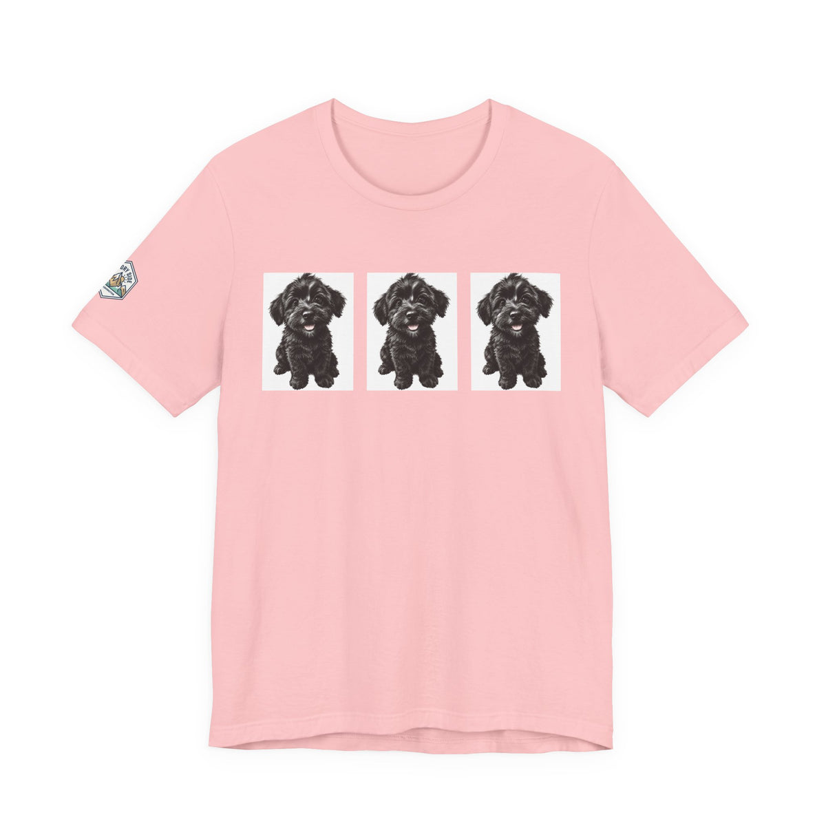 Cute Black Schnoodle Dog Graphic T-Shirt