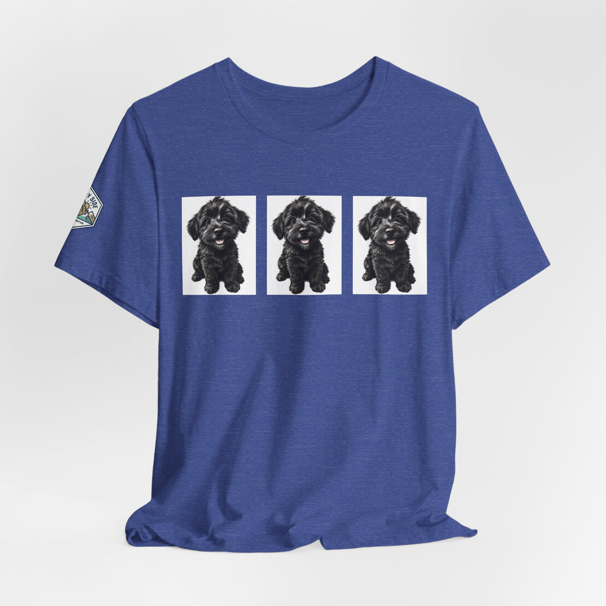 Cute Black Schnoodle Dog Graphic T-Shirt
