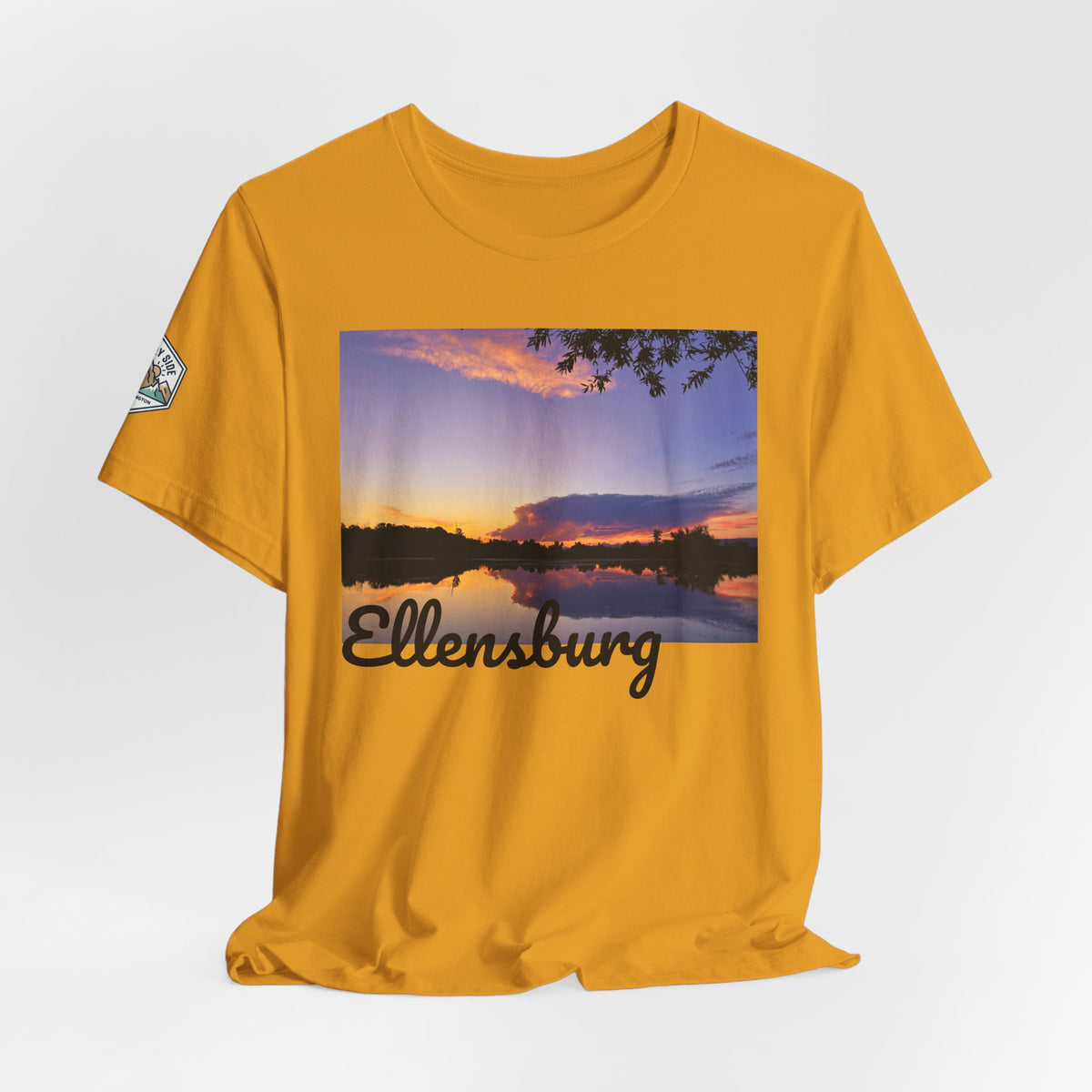 Ellensburg Sunset Lake Reflection Landscape T-Shirt