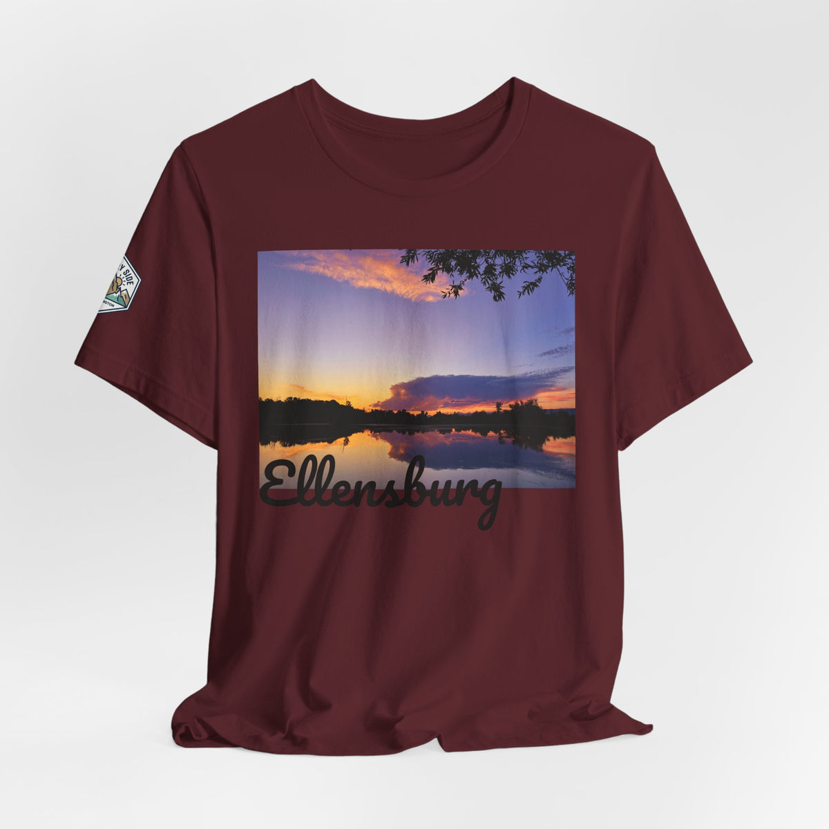 Ellensburg Sunset Lake Reflection Landscape T-Shirt