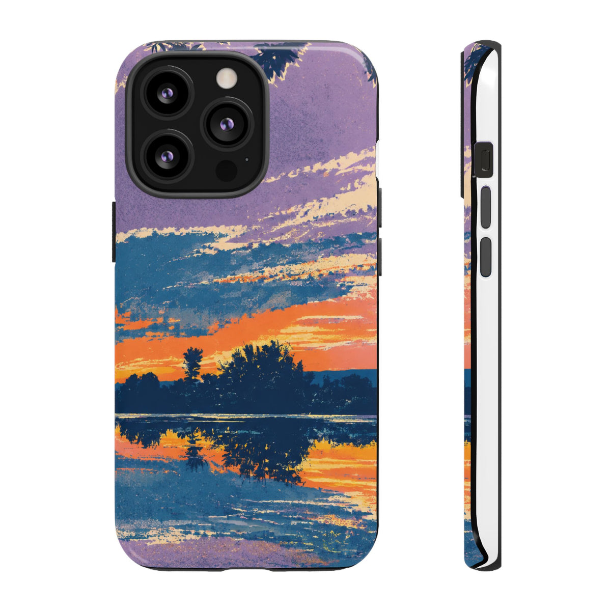 Sunset Lake Tough Phone Case