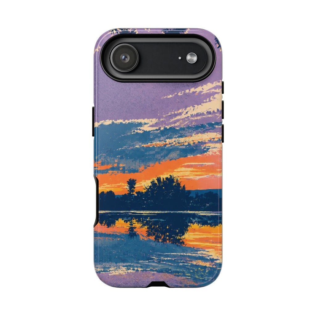 Sunset Lake Tough Phone Case