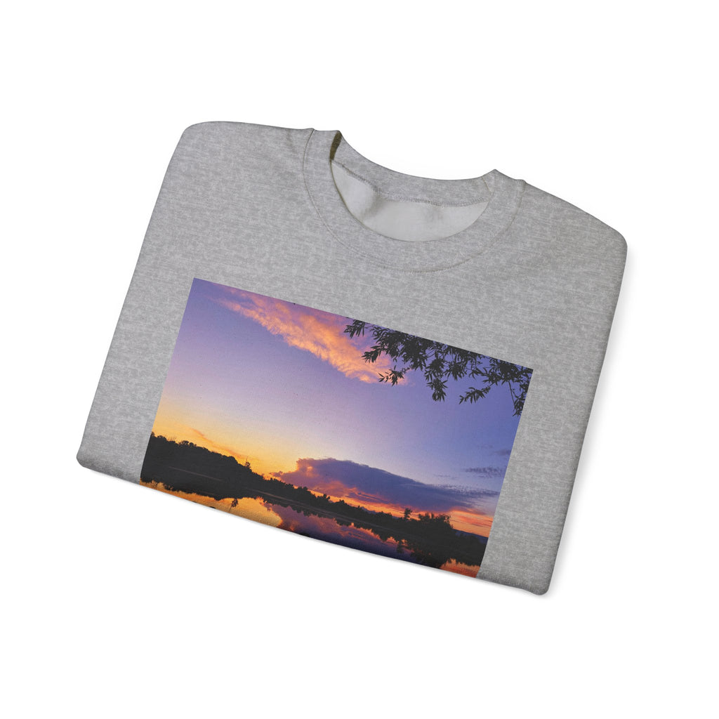 Ellensburg Sunset Lake Landscape Crewneck Sweatshirt
