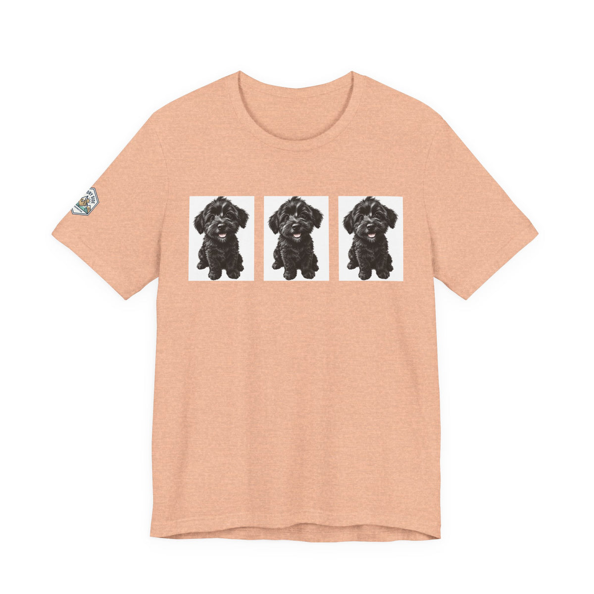 Cute Black Schnoodle Dog Graphic T-Shirt