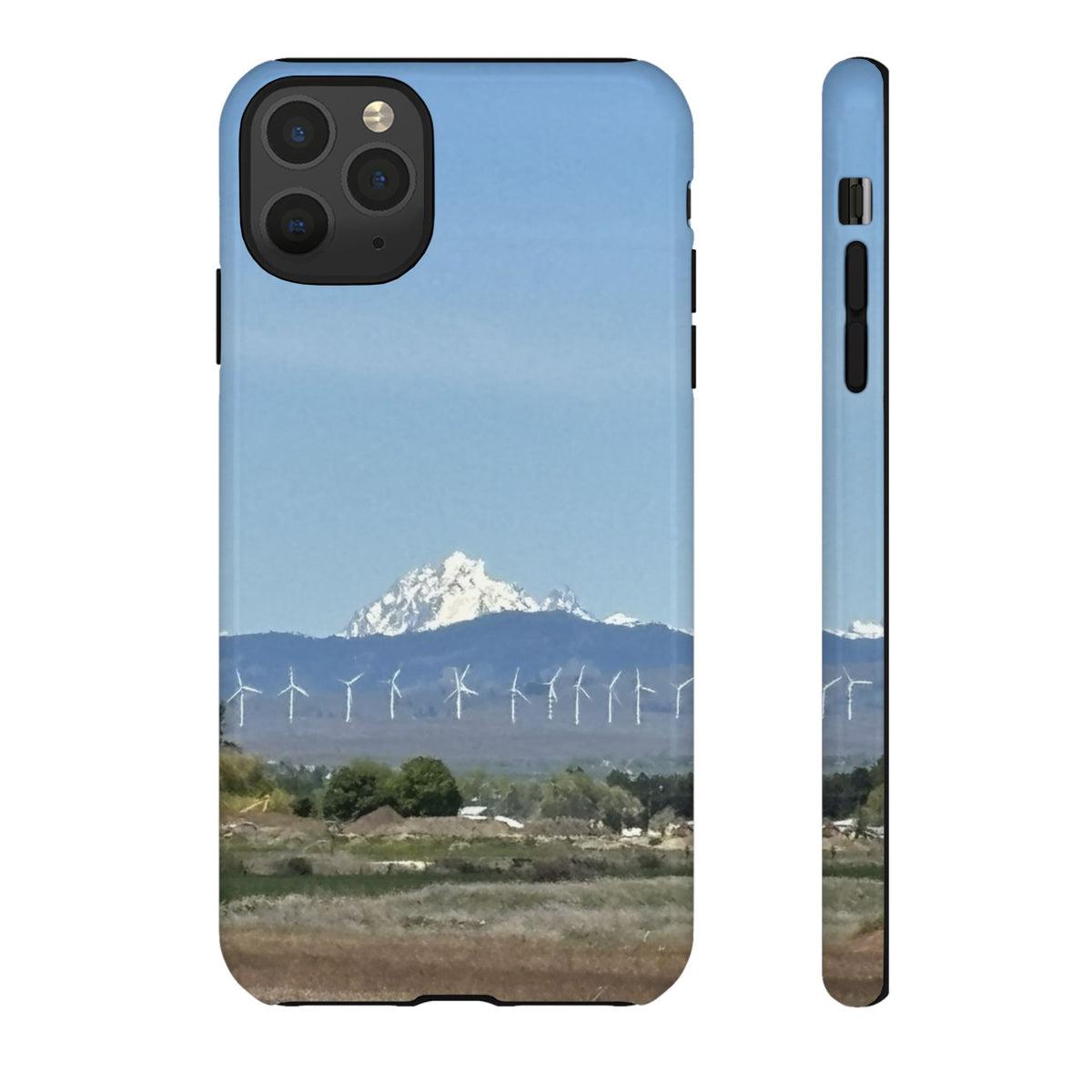 Mt Stuart from Ellensburg, Washington with Windmills Tough Phone Case
