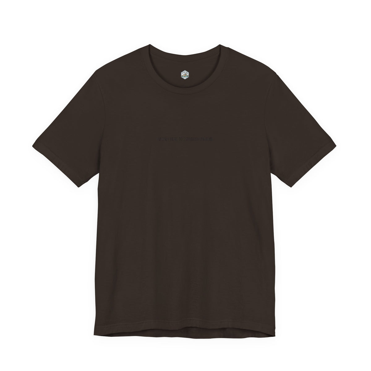 I Am Only Here for an Alibi Minimalist Graphic T-Shirt