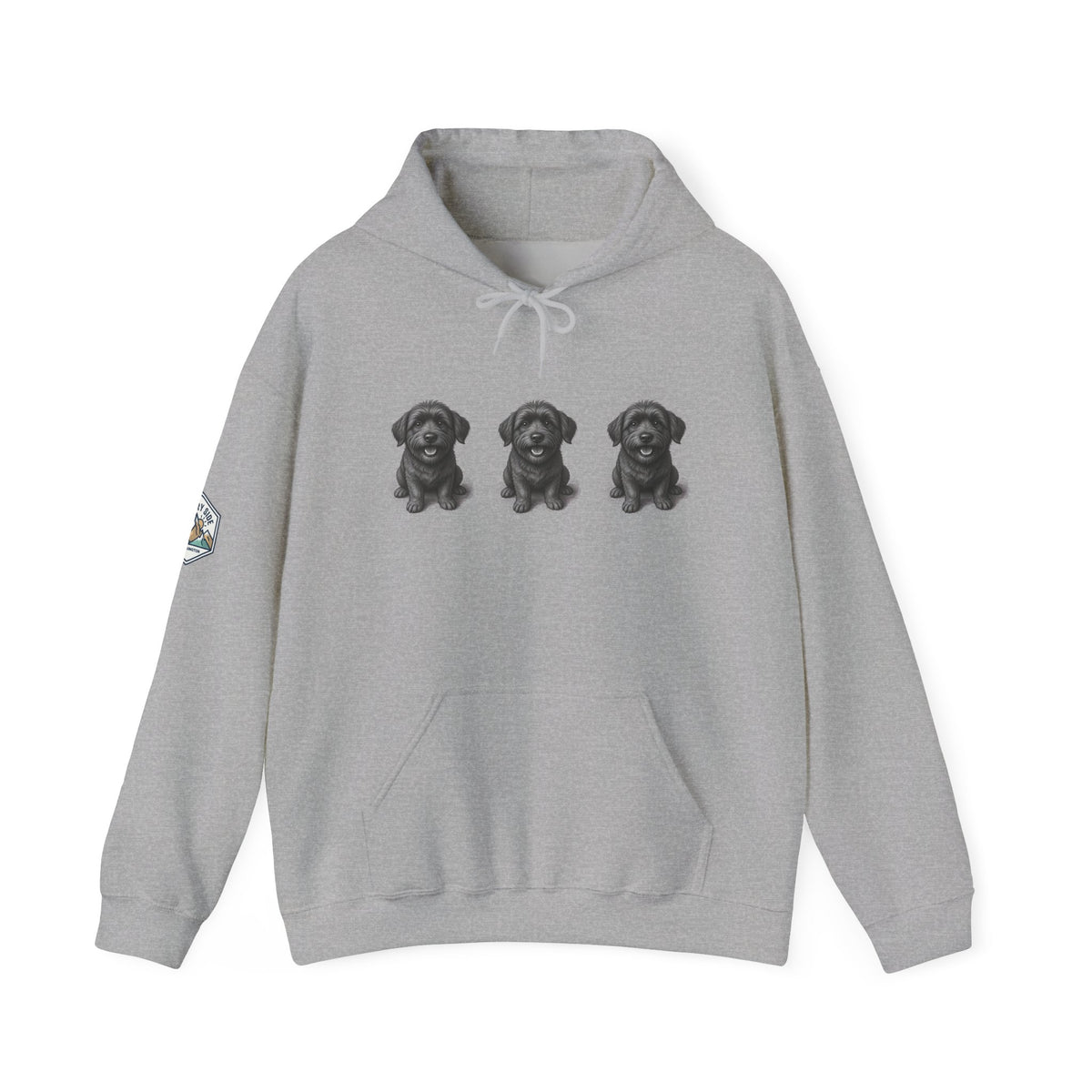 Three Schnoodle Puppies Hoodie