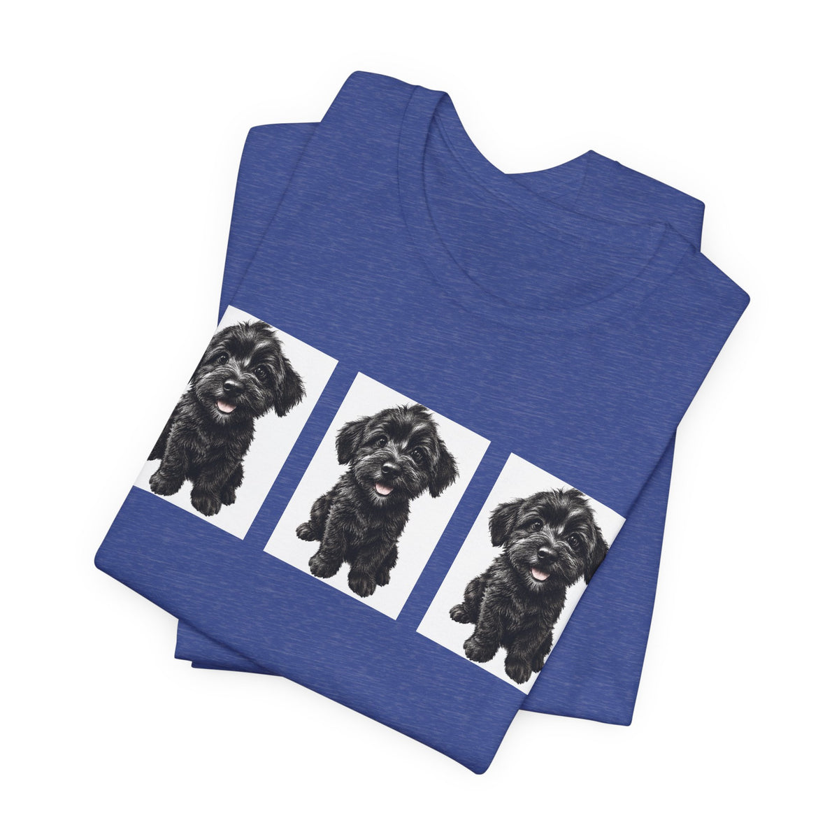 Cute Black Schnoodle Dog Graphic T-Shirt