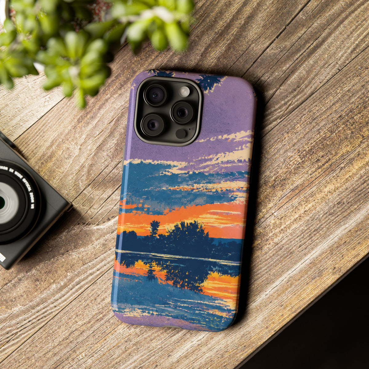 Sunset Lake Tough Phone Case