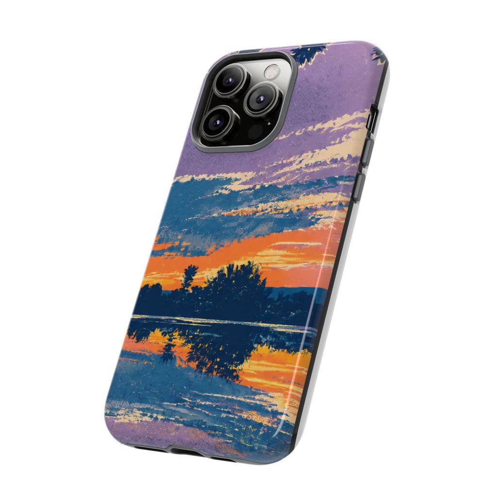 Sunset Lake Tough Phone Case