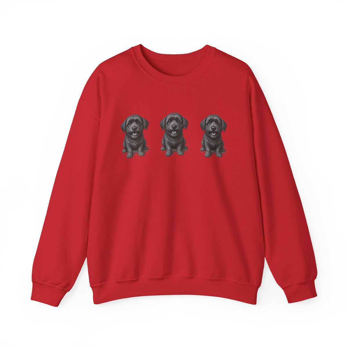 Sweat-shirt à col rond Three Black Schnoodle
