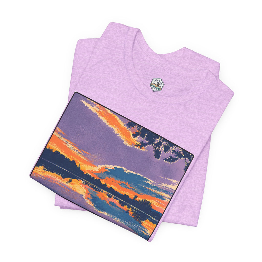 Retro Ellensburg Ringer Loop Sunset T-Shirt
