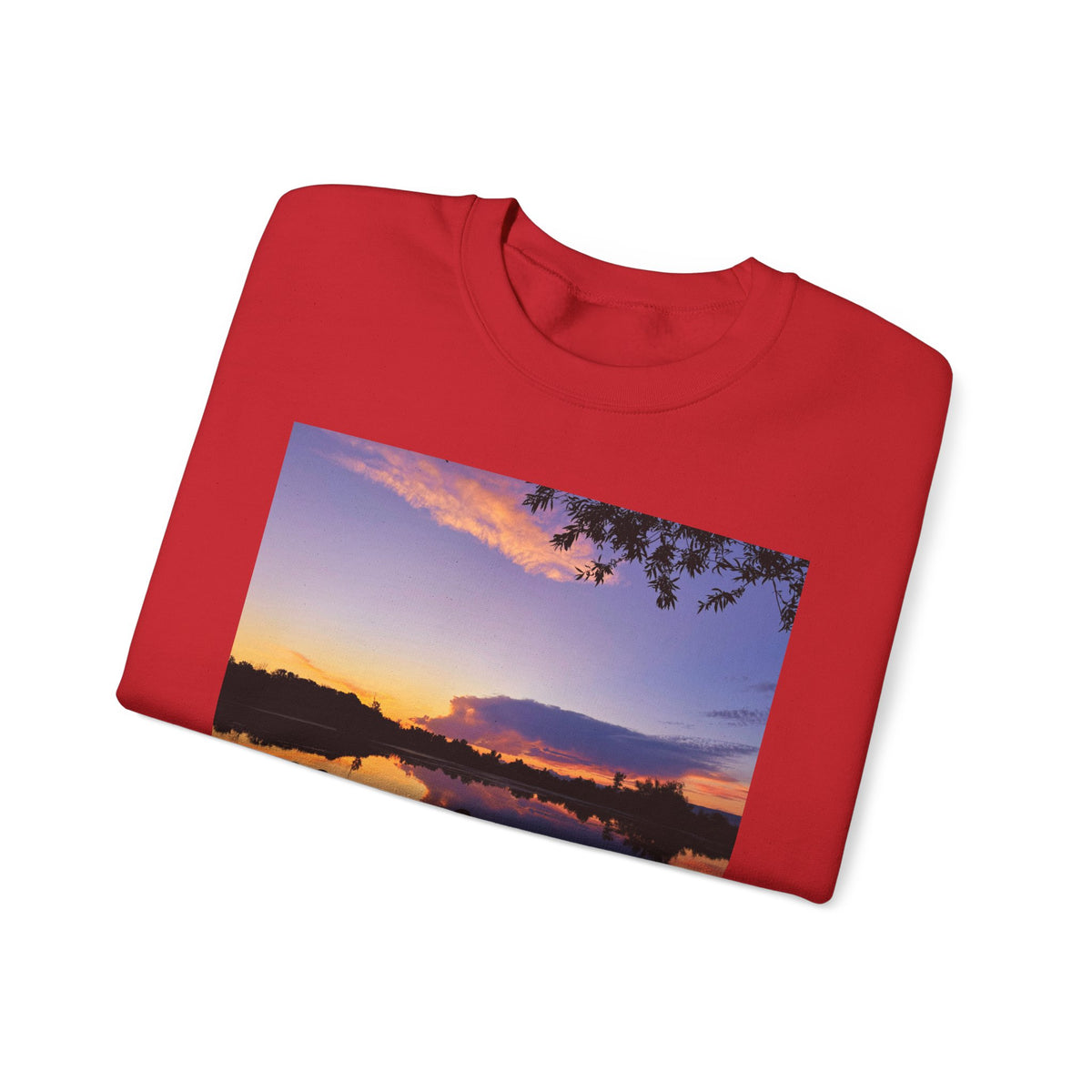 Ellensburg Sunset Lake Landscape Crewneck Sweatshirt