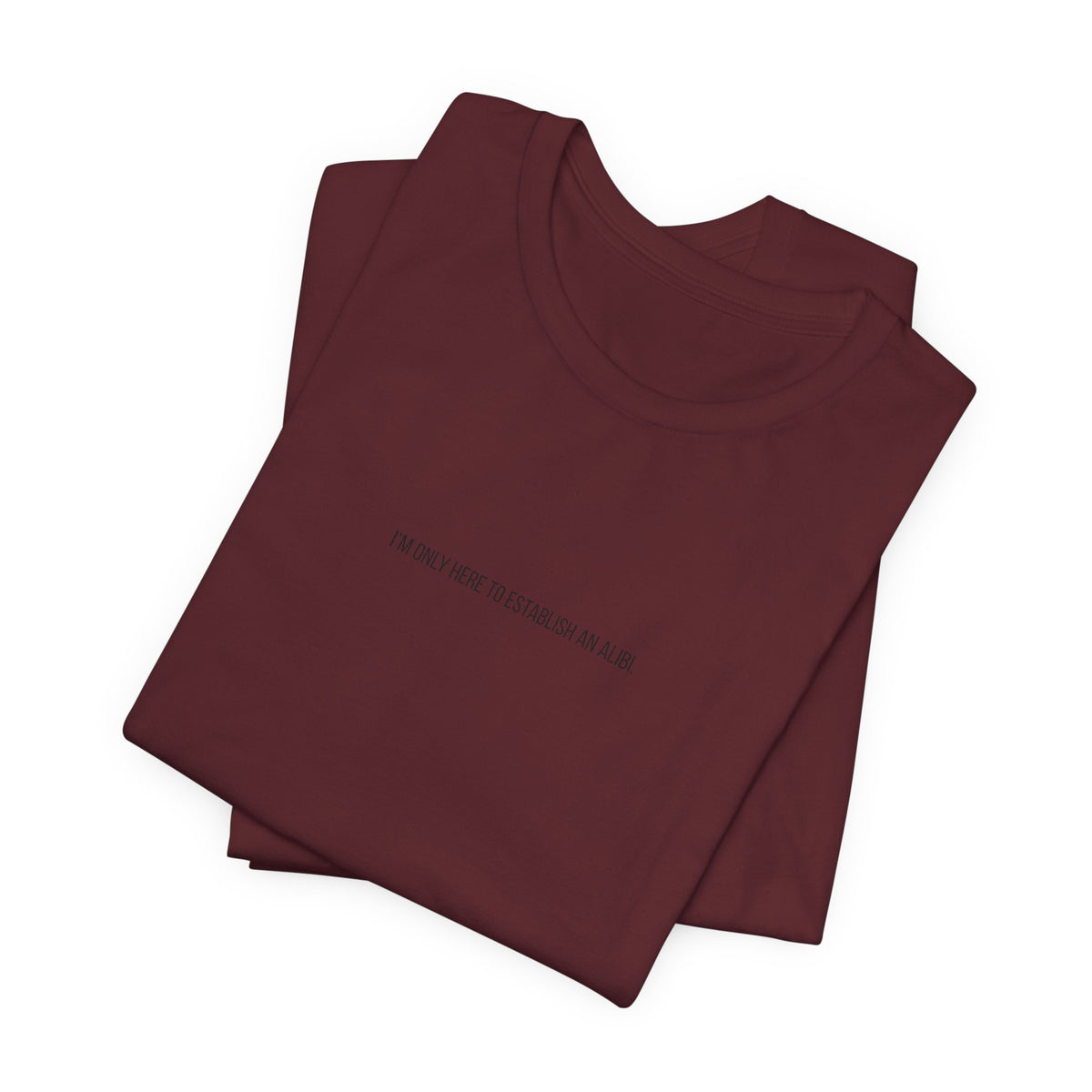 I Am Only Here for an Alibi Minimalist Graphic T-Shirt