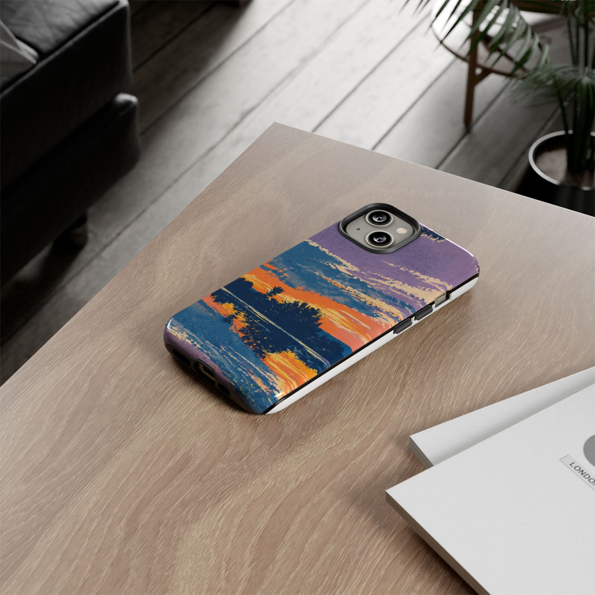 Sunset Lake Tough Phone Case