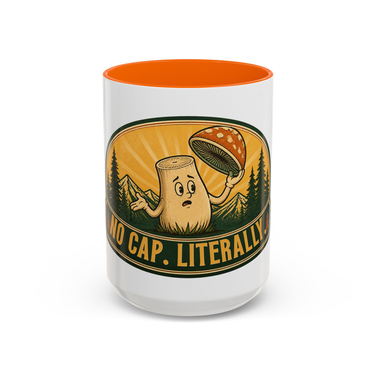 No Cap, Literally Mushroom Coffee Mug