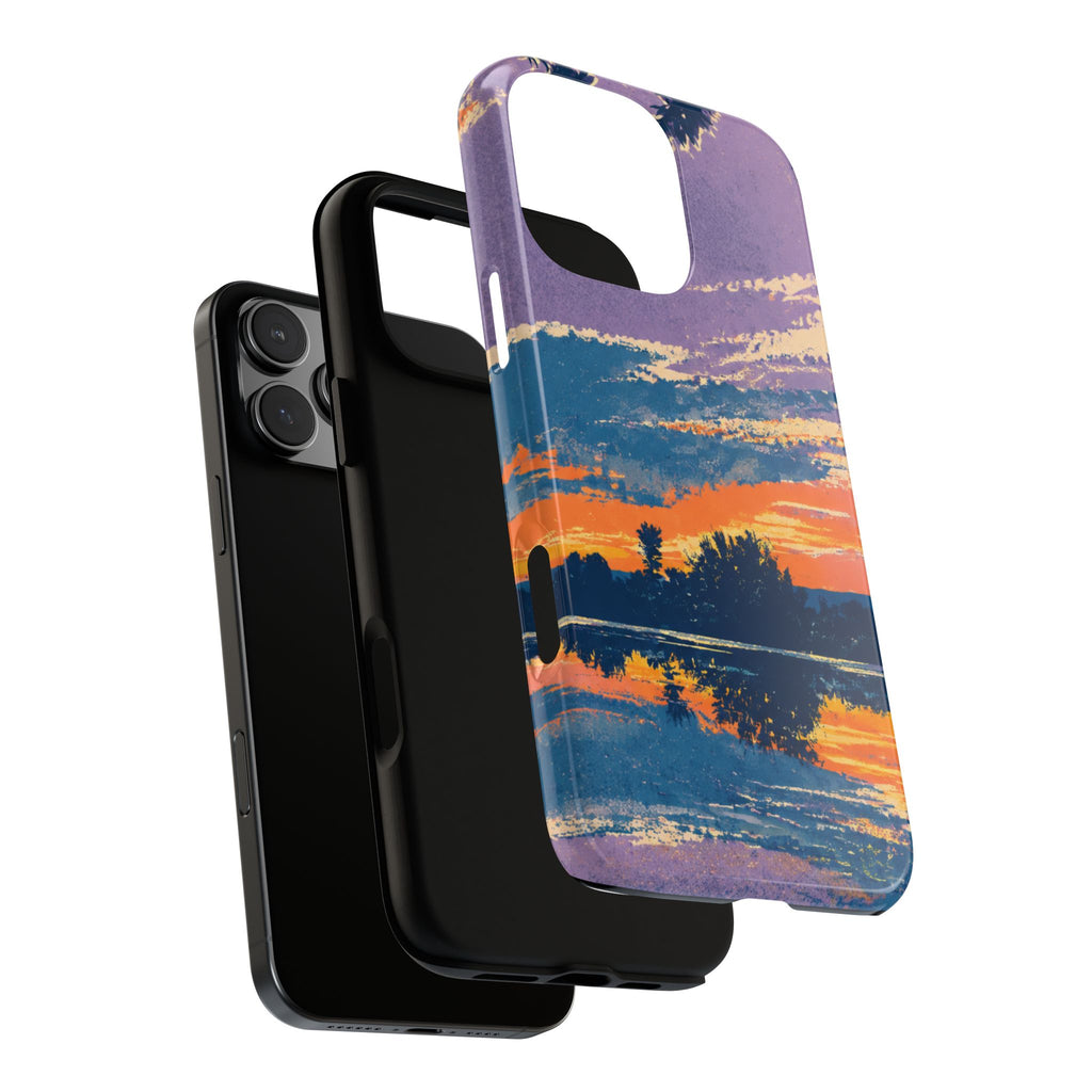 Sunset Lake Tough Phone Case