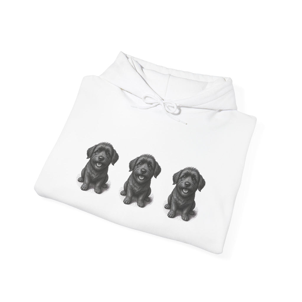 Three Schnoodle Puppies Hoodie