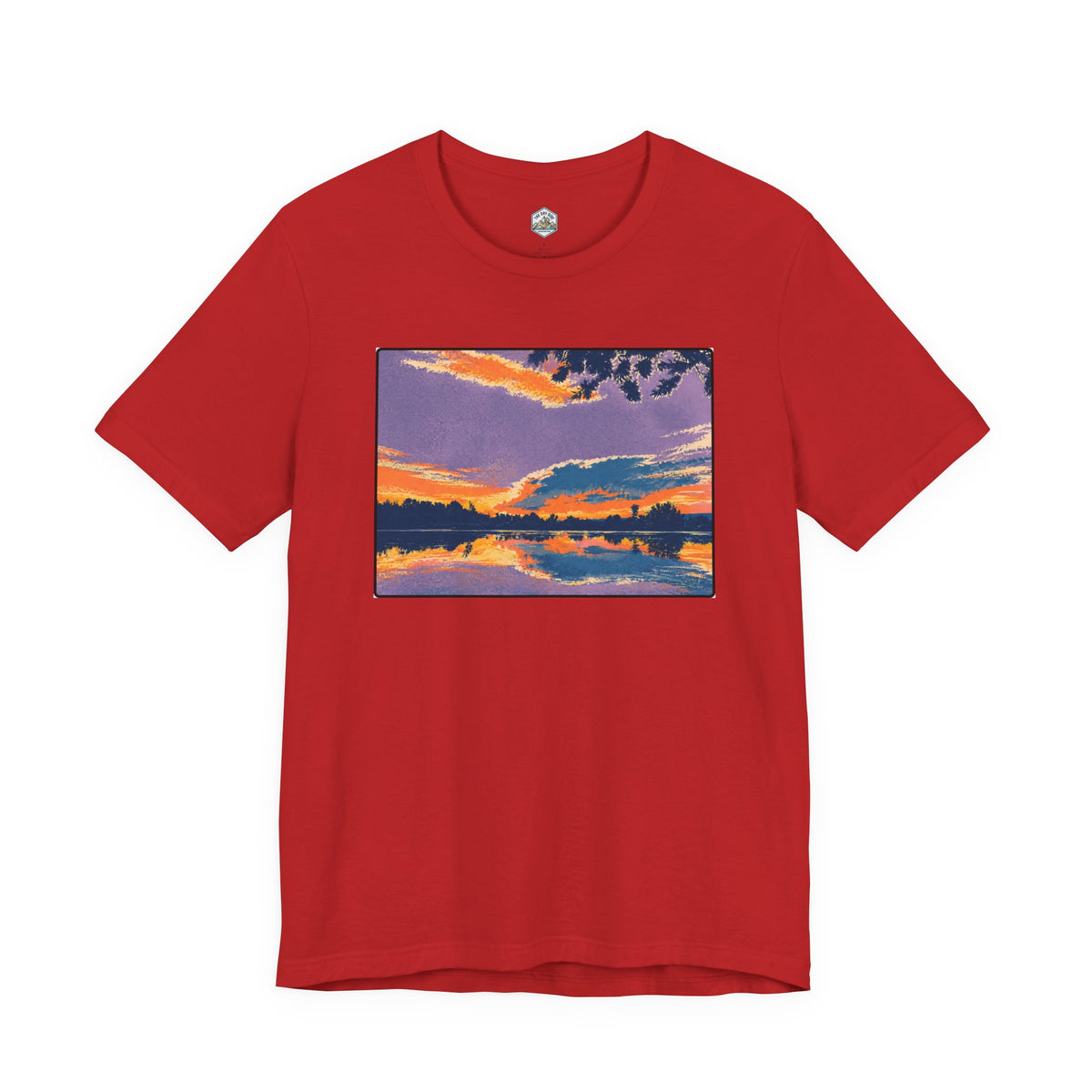 Retro Ellensburg Ringer Loop Sunset T-Shirt