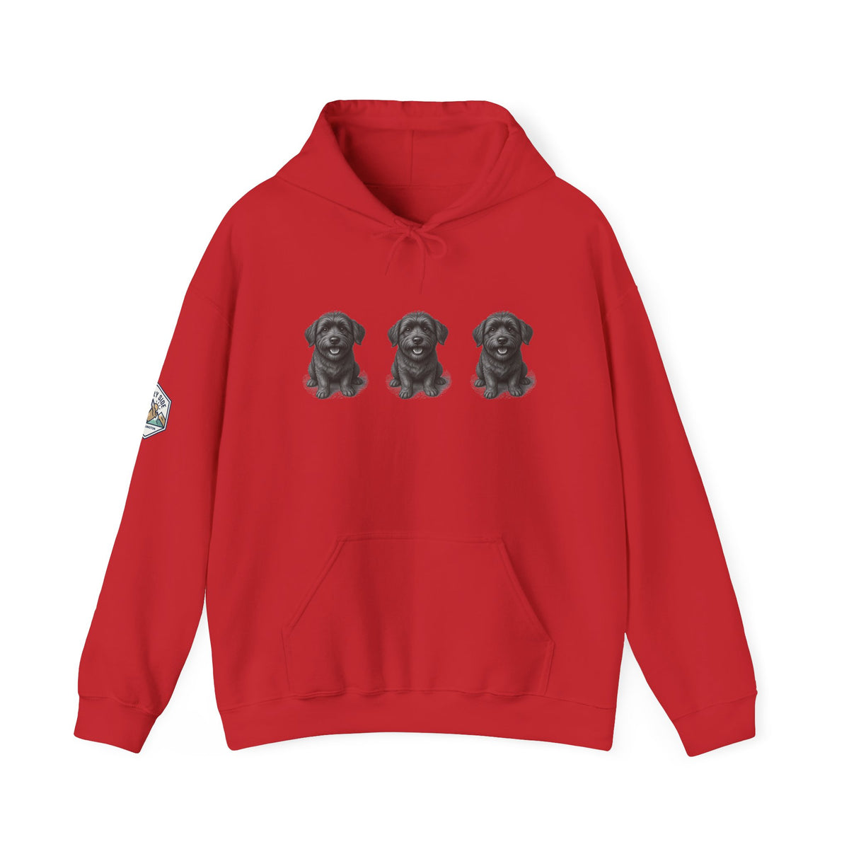 Three Schnoodle Puppies Hoodie