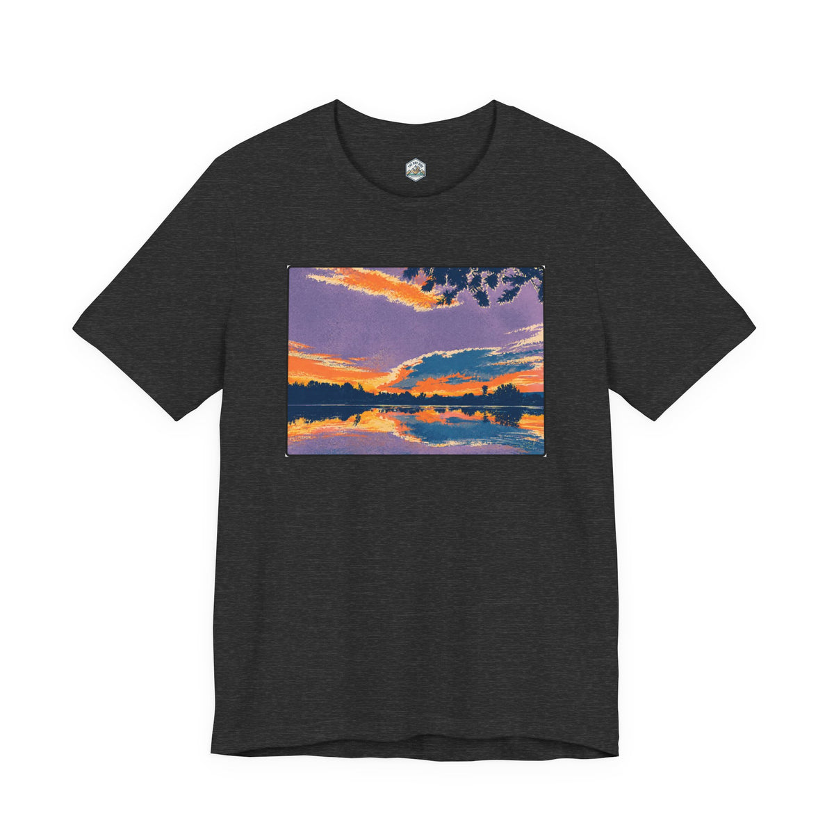 Retro Ellensburg Ringer Loop Sunset T-Shirt