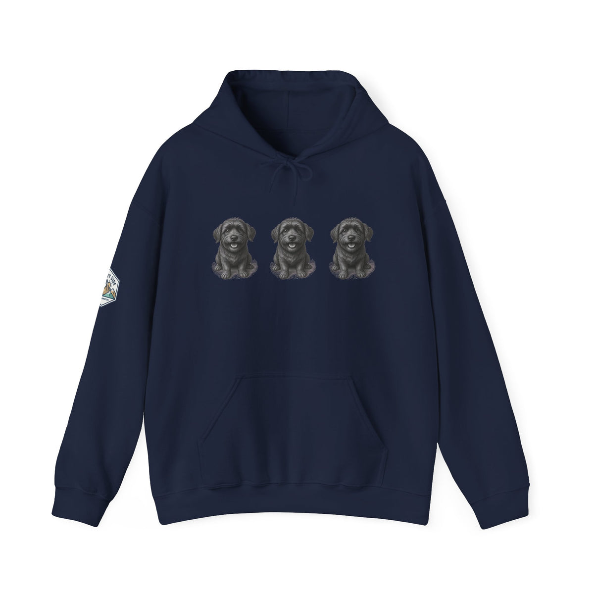 Three Schnoodle Puppies Hoodie
