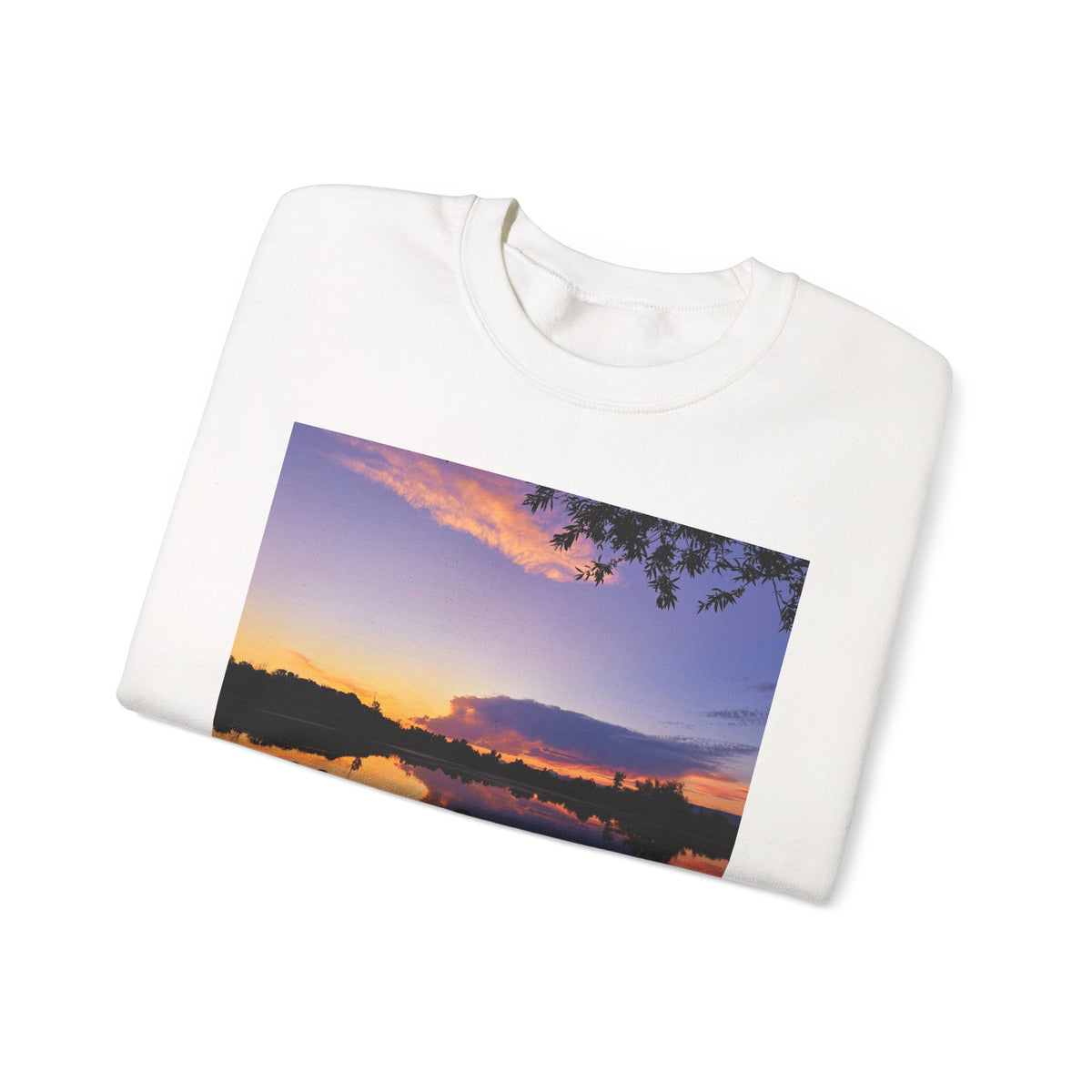 Ellensburg Sunset Lake Landscape Crewneck Sweatshirt