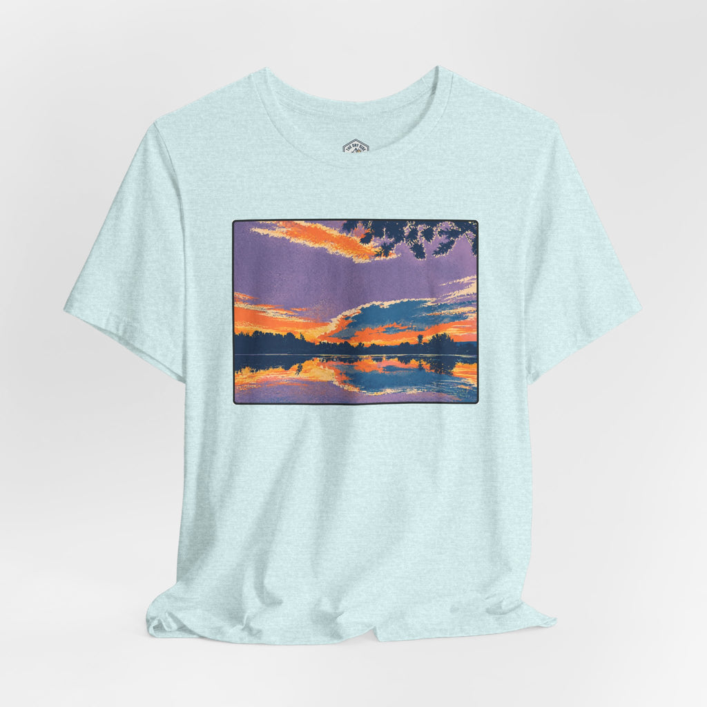 Retro Ellensburg Ringer Loop Sunset T-Shirt
