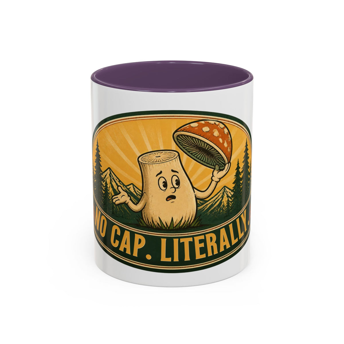 No Cap, Literally Mushroom Coffee Mug