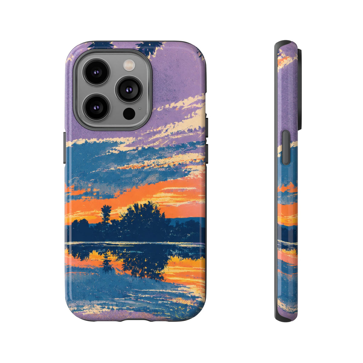 Sunset Lake Tough Phone Case
