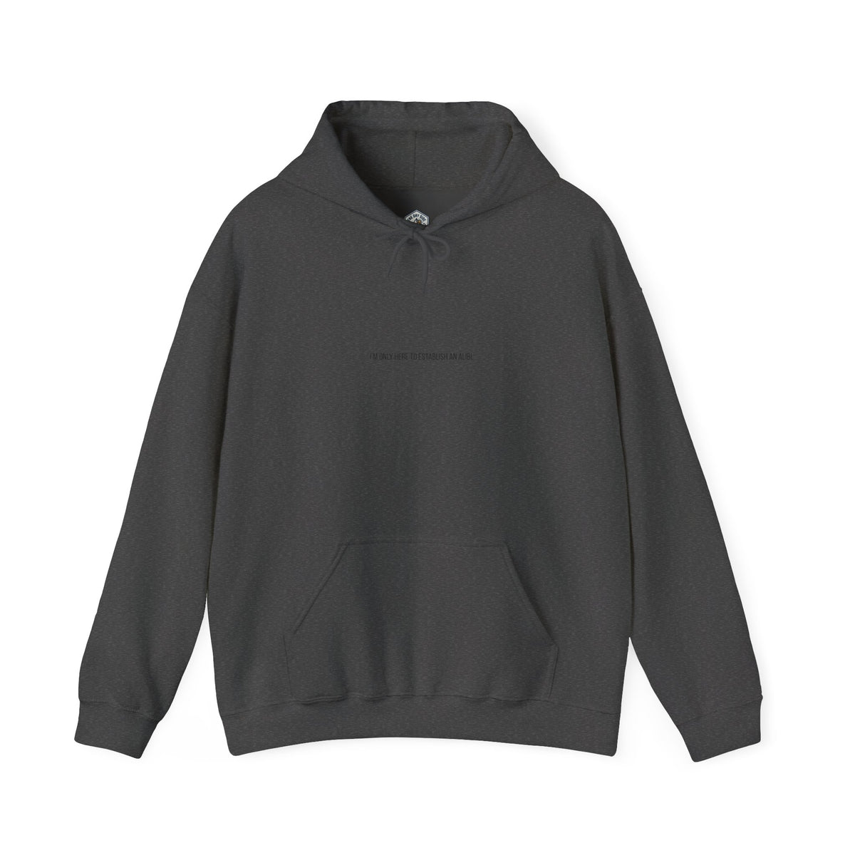 I Am Only Here for an Alibi Graphic Hoodie