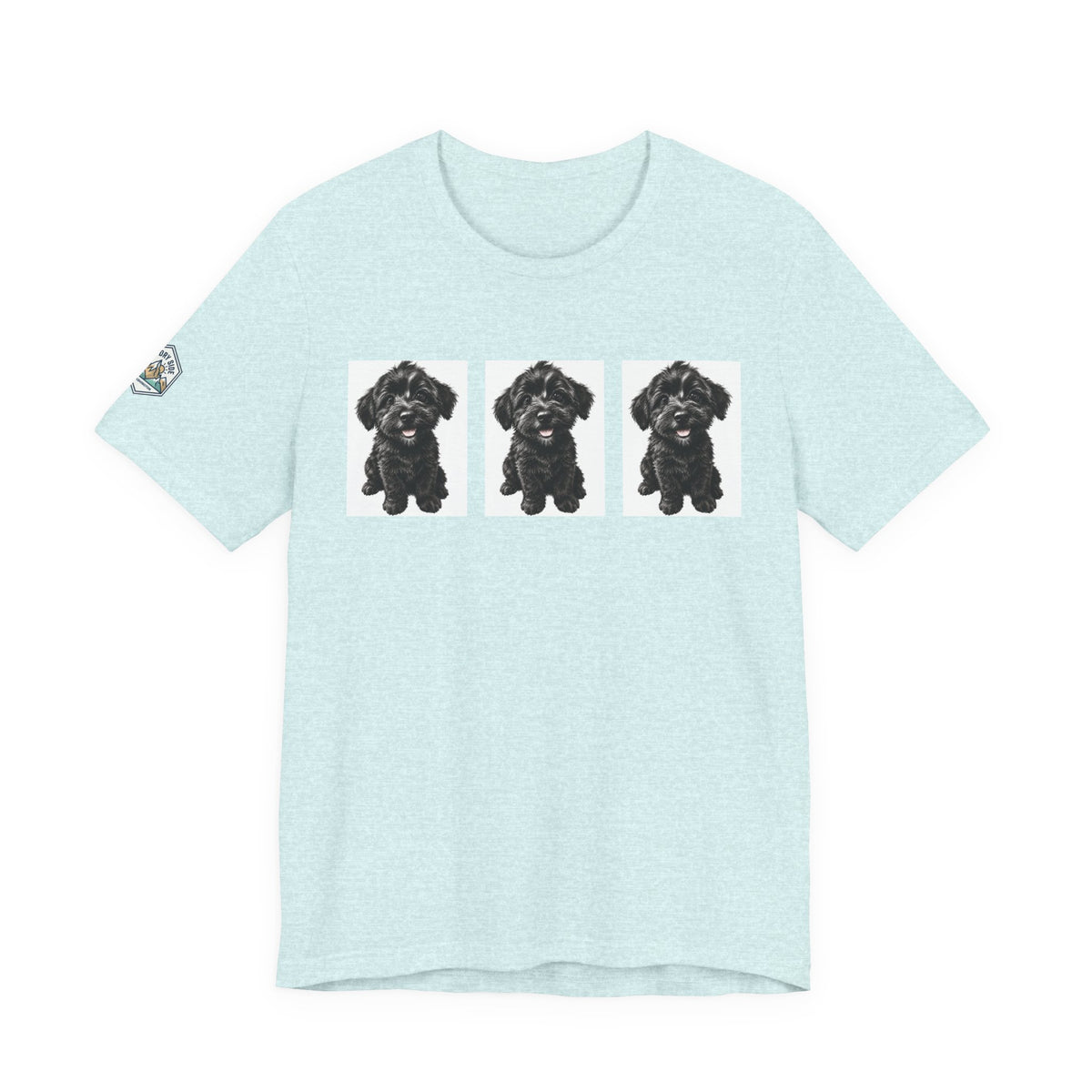 Cute Black Schnoodle Dog Graphic T-Shirt