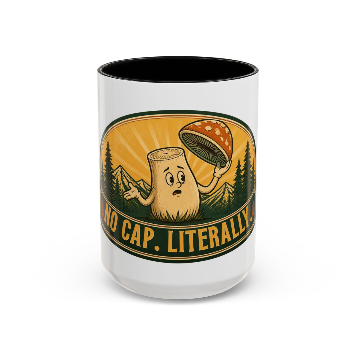 No Cap, Literally Mushroom Coffee Mug
